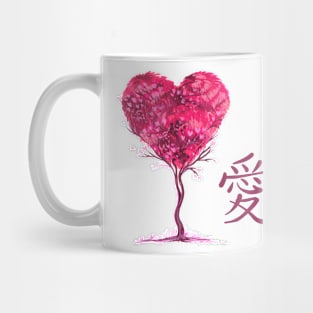 Love written in Japanese Mug